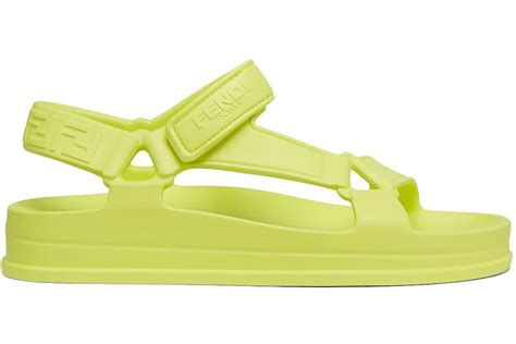 fendi black yellow|Fendi yellow sandals.